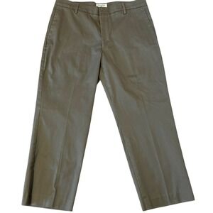 Dockers Mens Straight Fit Flat Front Chino Pants Dark Khaki Tan Mens Size 34x29